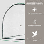 Kweekkas 200x100x80 cm met Roldeur en Stalen Frame in Groen
