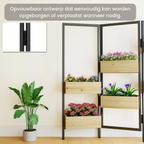 Plantenstandaard met 6 Plantenbakken 116x20x112 cm