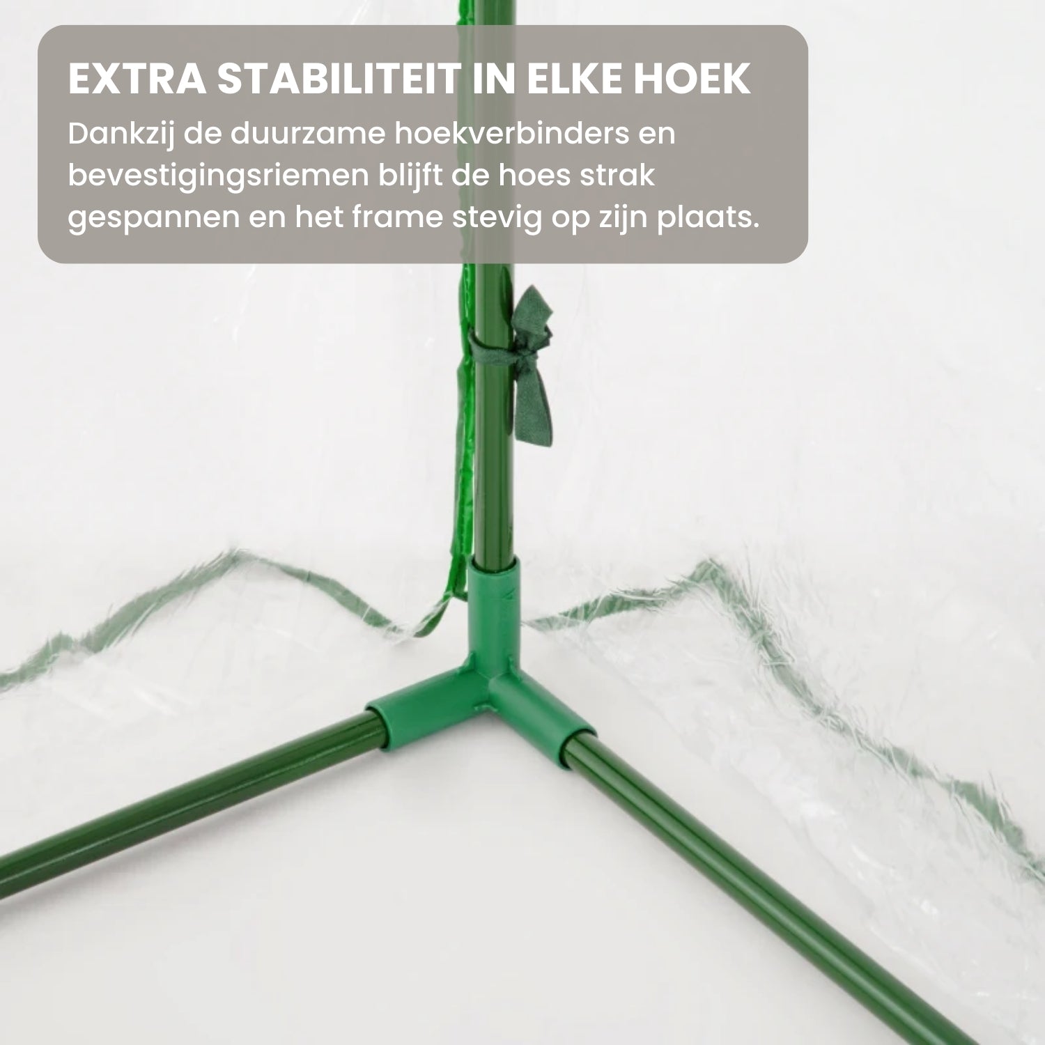 Kweekkas 200x100x80 cm met Roldeur en Stalen Frame in Groen