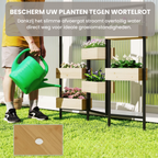 Plantenstandaard met 6 Plantenbakken 116x20x112 cm