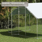 Kippenren 300x170x190 cm met Dakzeil en Stalen Frame